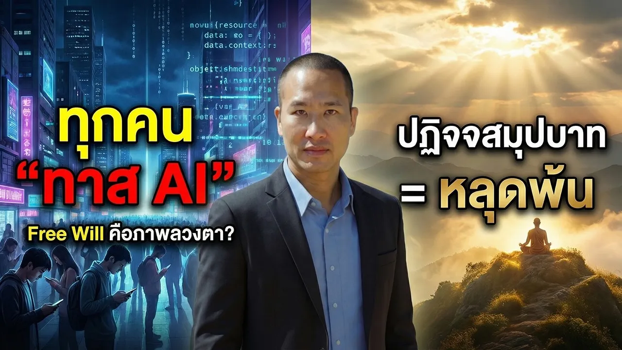ทุกคน เป็น “ทาส AI” “ทาส Algorithm” | กำลัง “ยึดครองจิต” | ปฏิจจสมุปบาท = หลุดพ้น