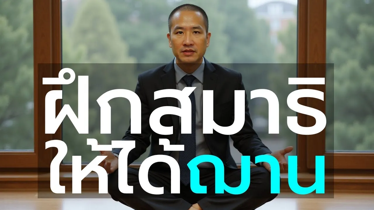 สอนฝึกสมาธิตามพระไตรปิฎก จาก "หายใจเข้าก็รู้ หายใจออกก็รู้" สู่ฌานและปัญญา
