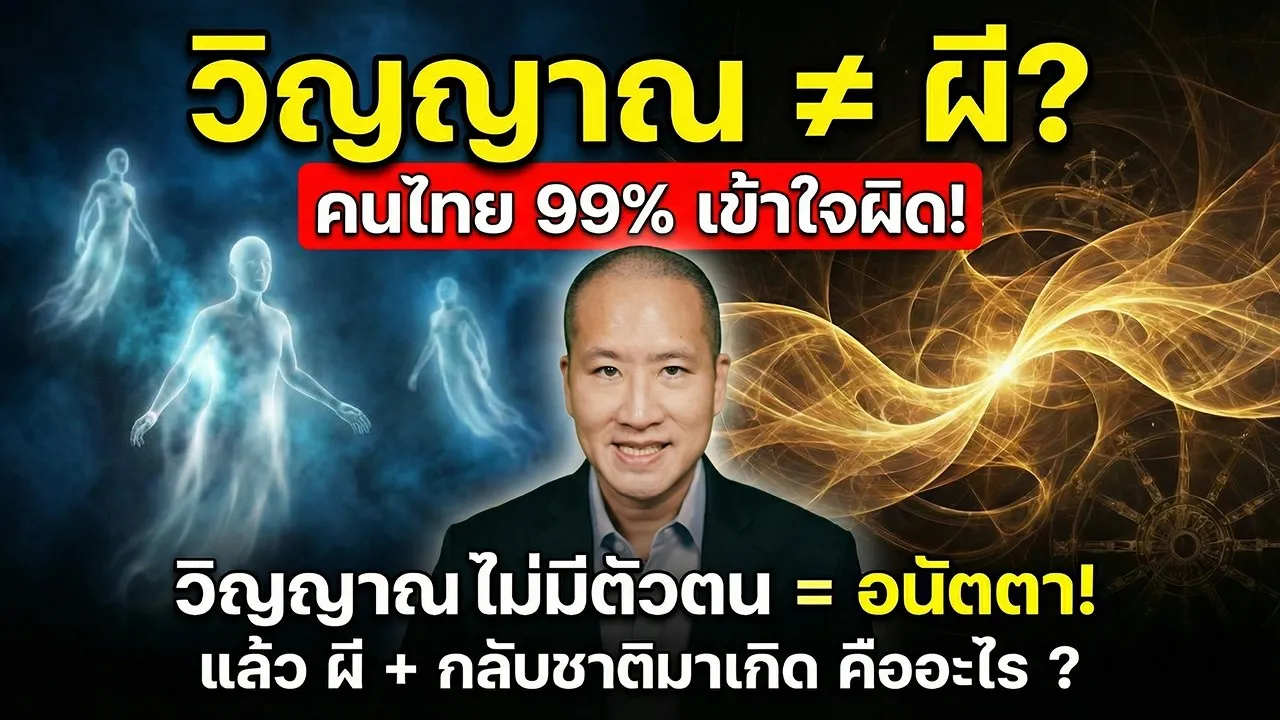 วิญญาณไม่มีตัวตน = อนัตตา! แล้วผีคืออะไร? กลับชาติมาเกิดได้ยังไง?