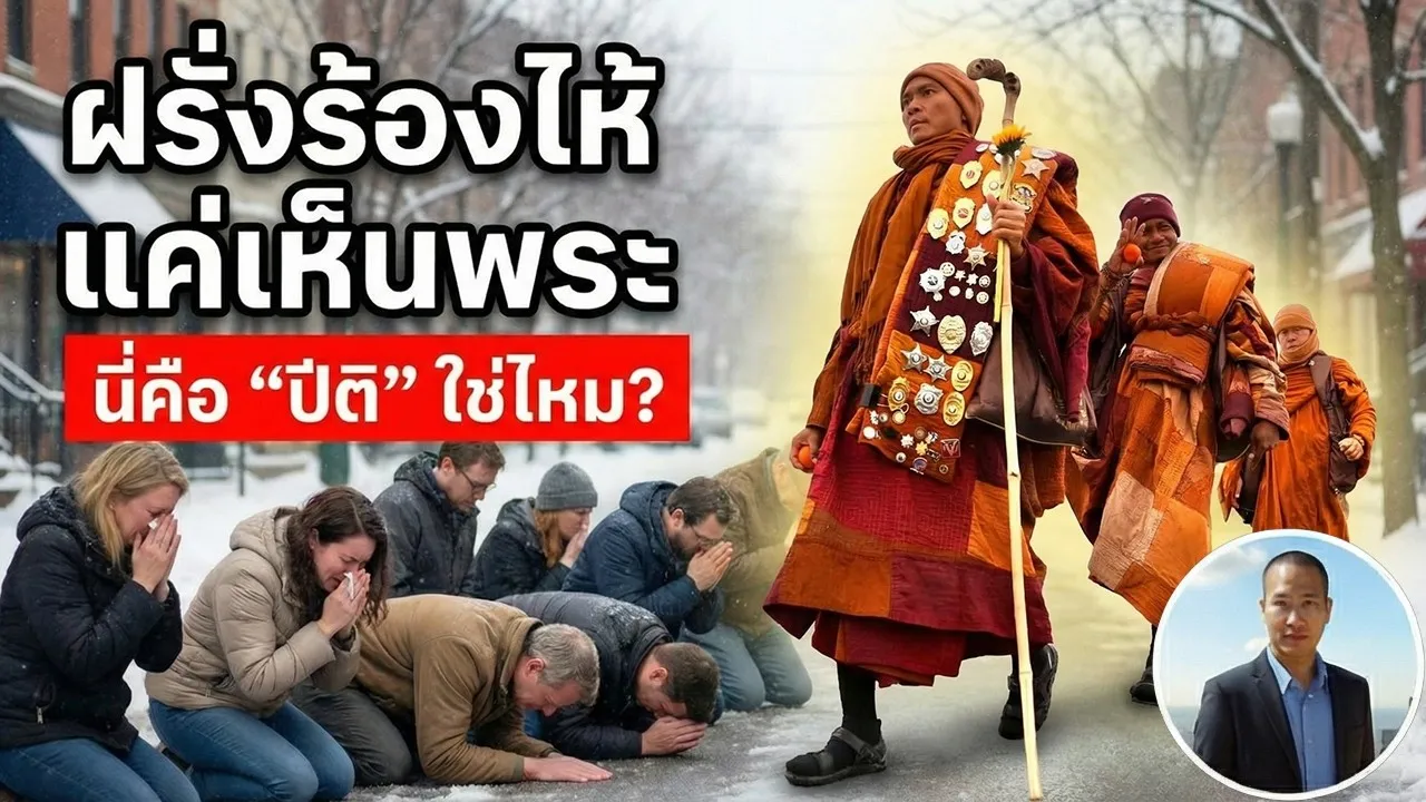 ฝรั่งร้องไห้ แค่เห็นพระ นี่แหละ “ปีติ”? Walk for Peace