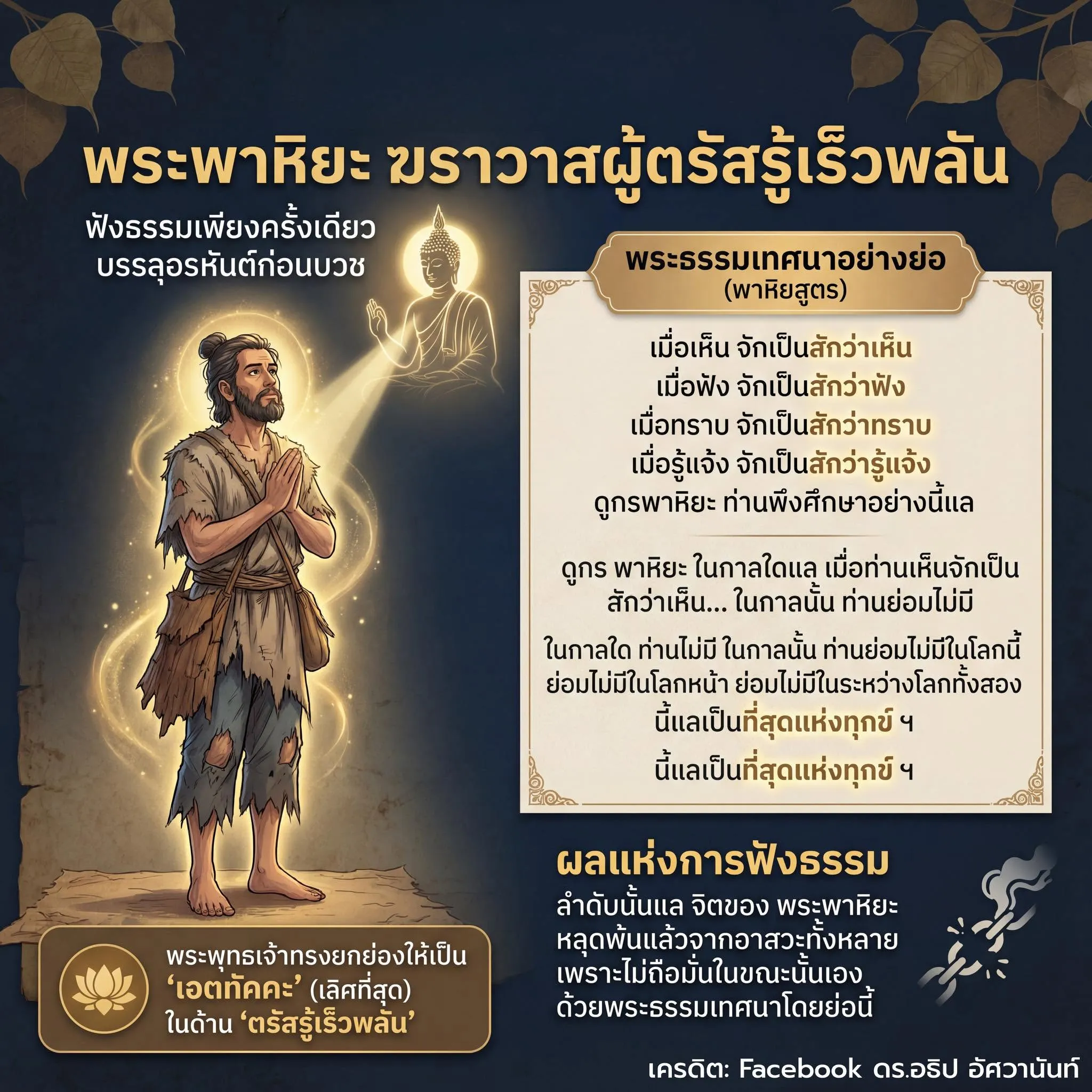 พระพาหิยะ ฆราวาสผู้ตรัสรู้เร็วพลัน