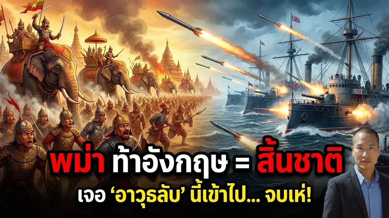 เมื่อพม่าฮึกเหิมบุกอังกฤษ จุดเริ่มต้นของการสิ้นชาติ เสียเอกราช ตกเป็นอาณานิคม