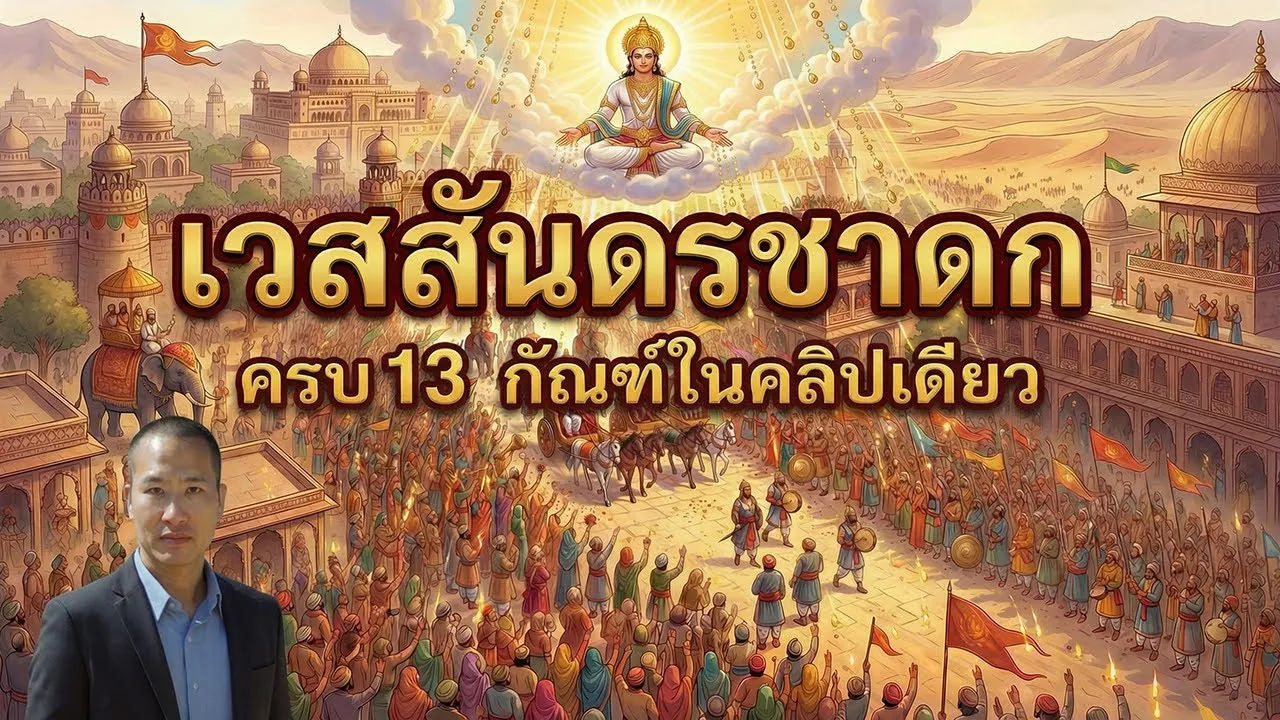 มหาเวสสันดรชาดก (ครบ 13 กัณฑ์) เล่าแบบกระชับ เข้าใจง่าย