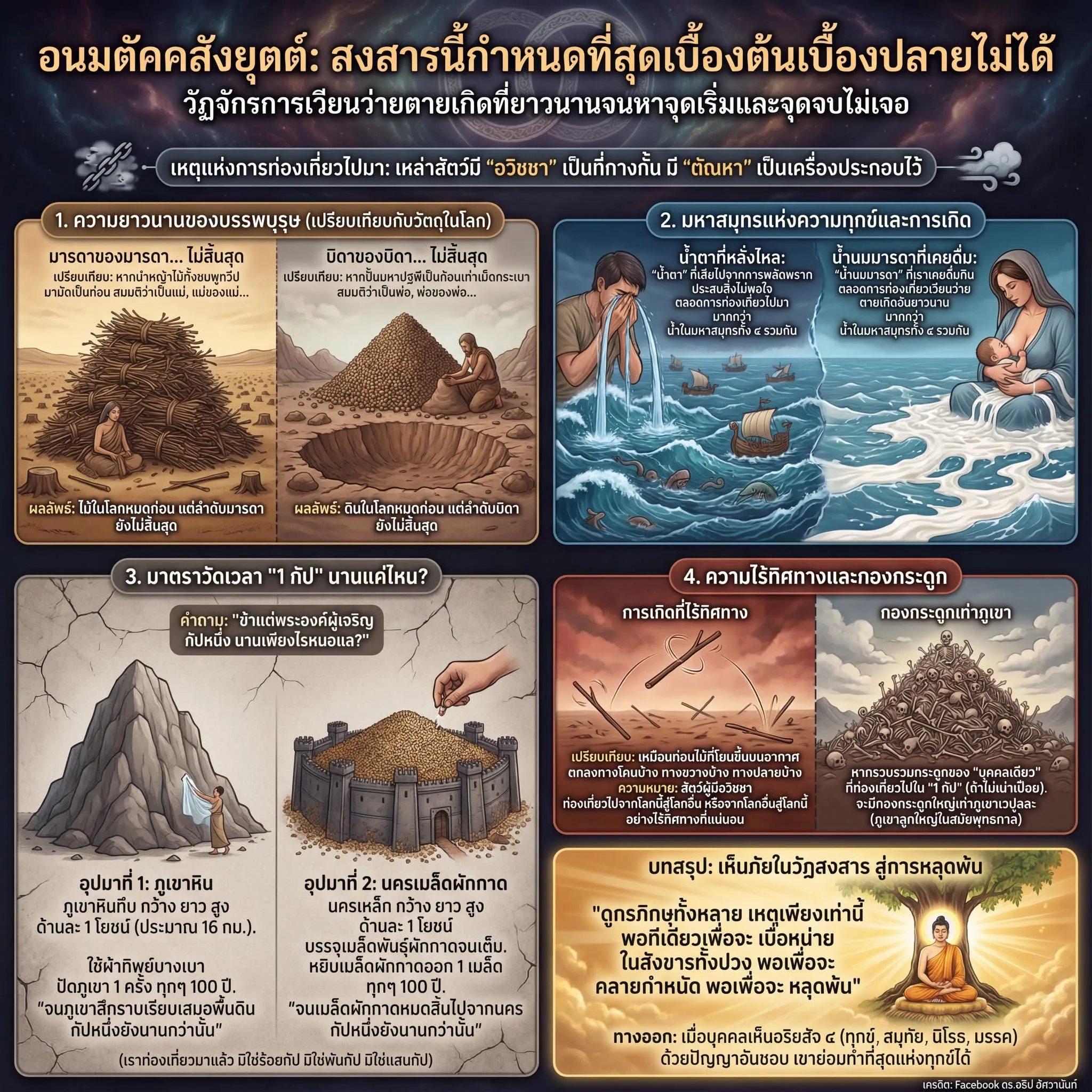 อนมตัคคสังยุตต์: สงสารนี้กำหนดที่สุดเบื้องต้นเบื้องปลายไม่ได้