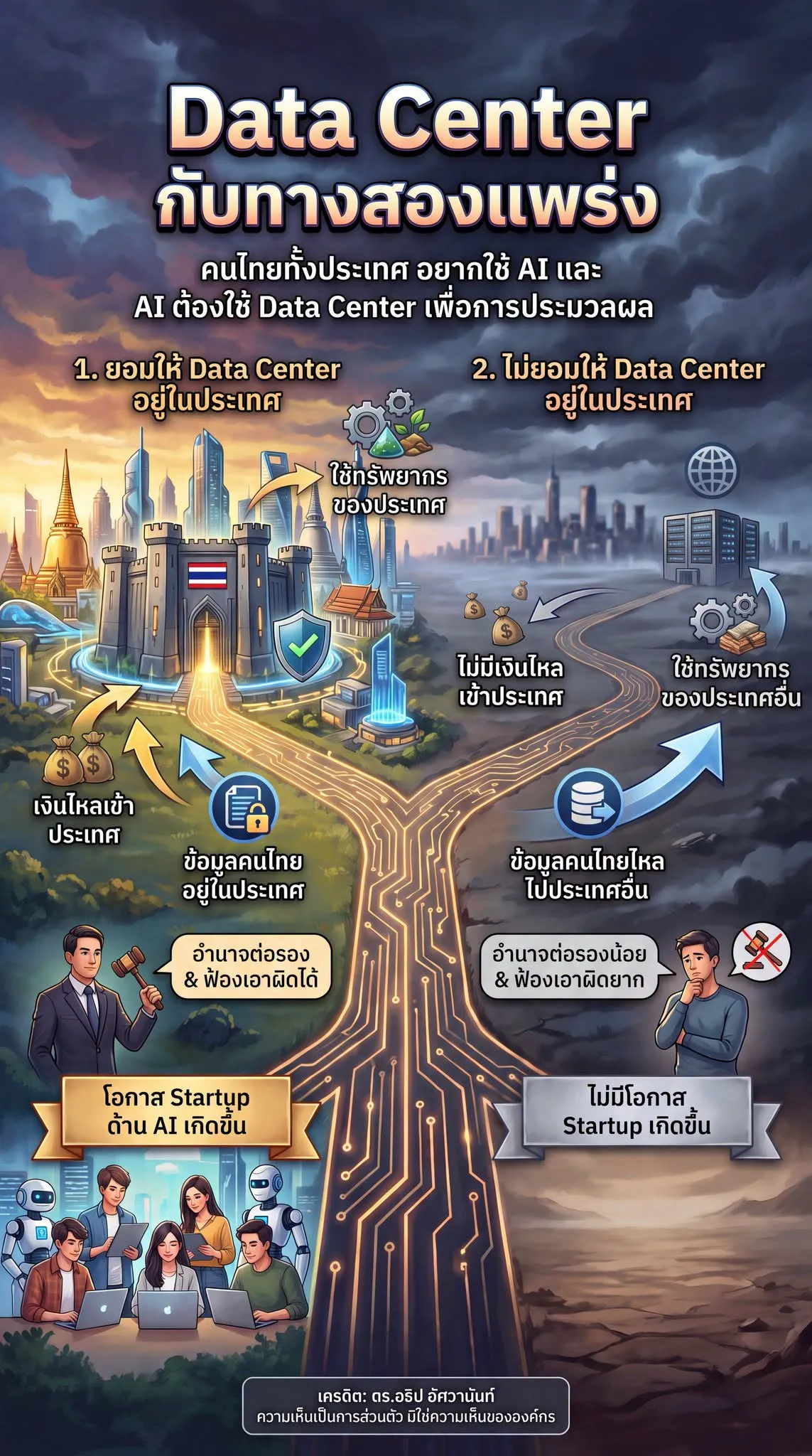Data Center กับทางสองแพร่ง