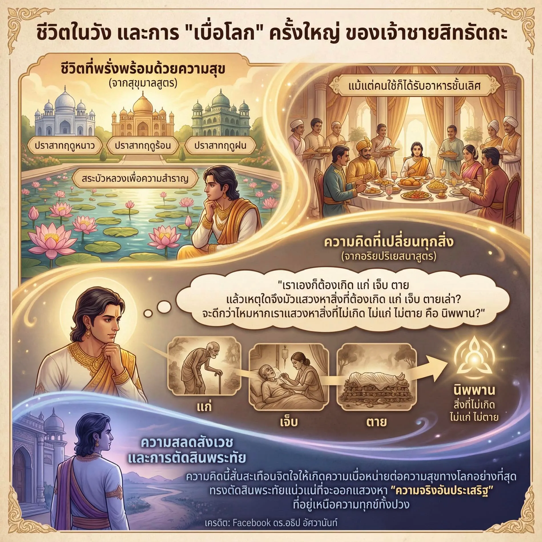 ชีวิตในวัง และการ "เบื่อโลก" ครั้งใหญ่ ของเจ้าชายสิทธัตถะ