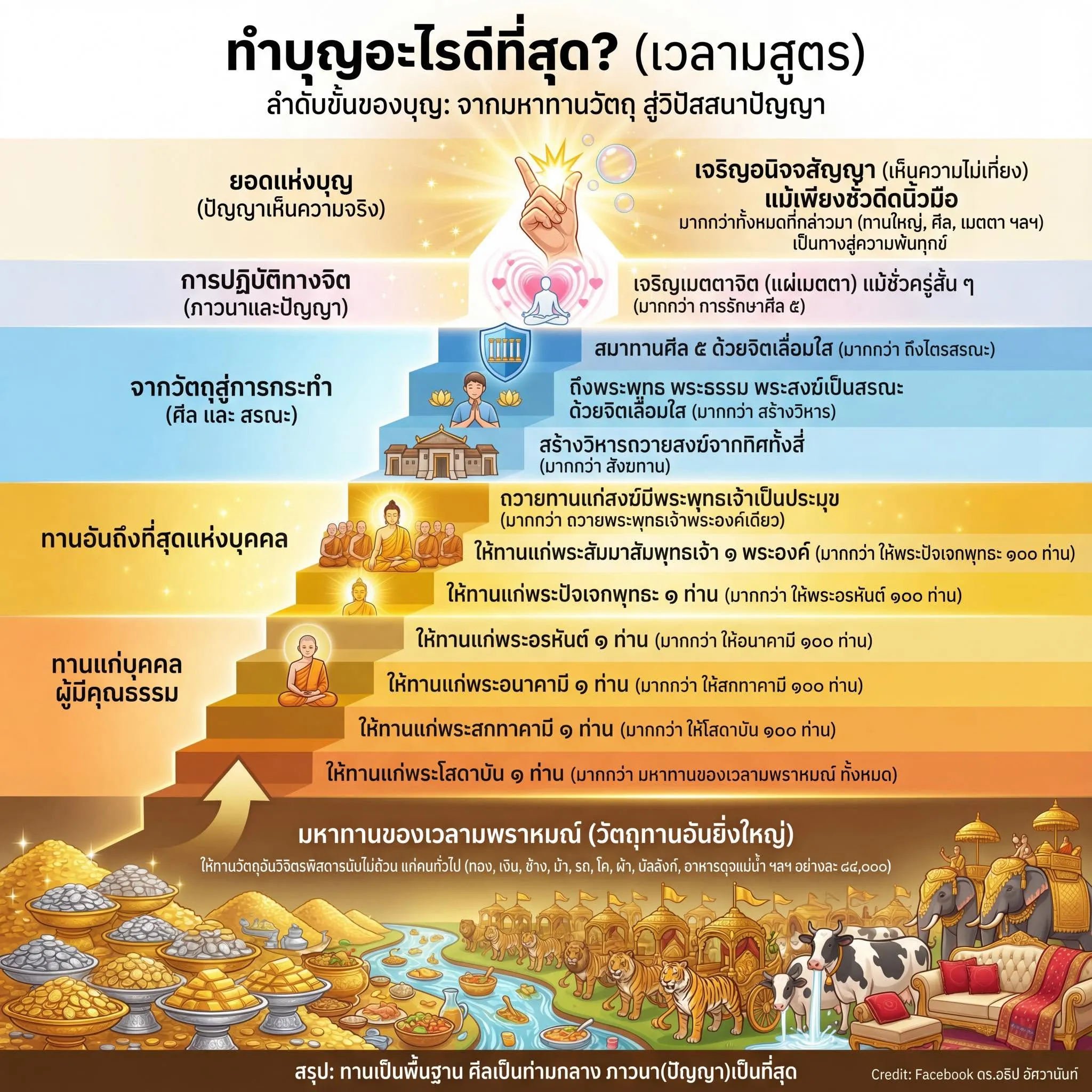 ทำบุญอะไรดีที่สุด? (เวลามสูตร)